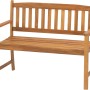 Acamp Gartenbank Woody, 2-Sitzer aus Teakholz (FSC®), ideal für Garten & Terrasse.