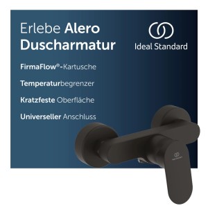 Ideal Standard Alero Brausearmatur Langlebige Duscharmatur Schwarz Matt