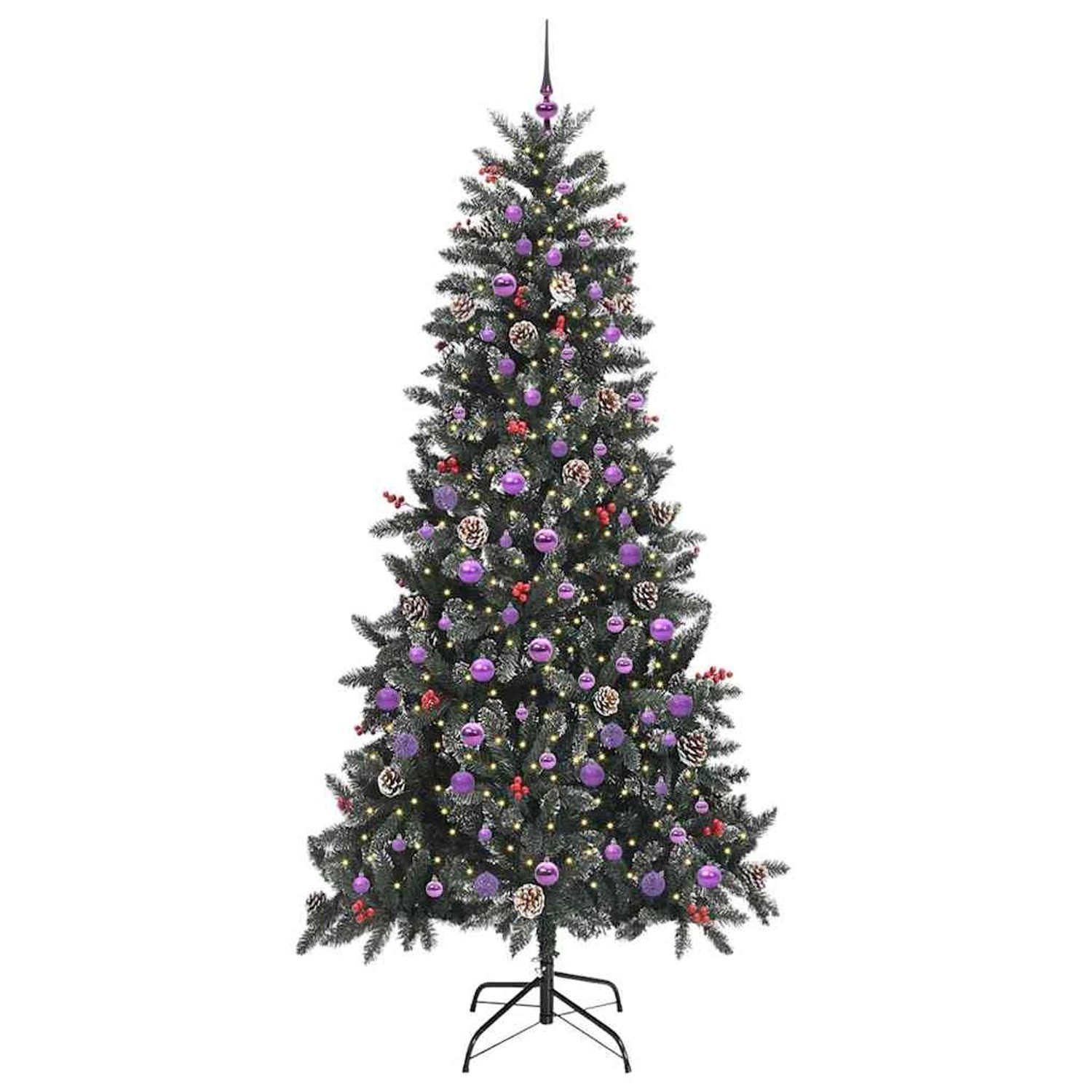 vidaXL Künstlicher Weihnachtsbaum Grün 129,5 x 129,5 x 240 cm 3395910