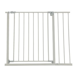 Relaxdays Treppenschutzgitter Eisen Kunststoff Grau Klemmbar 95 bis 100 cm 3,7 kg