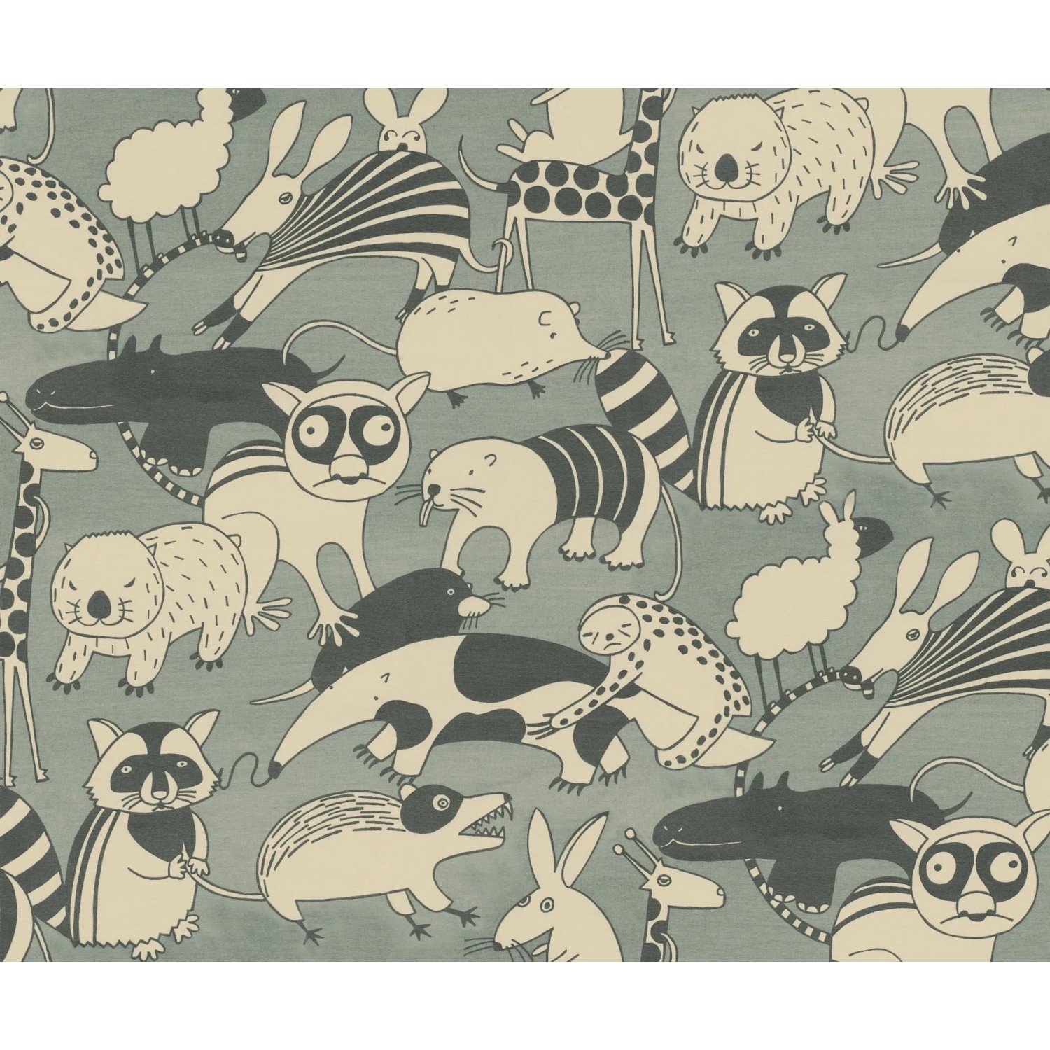 Komar Vliestapete Wobble Zoo 300 cm x 250 cm günstig online kaufen