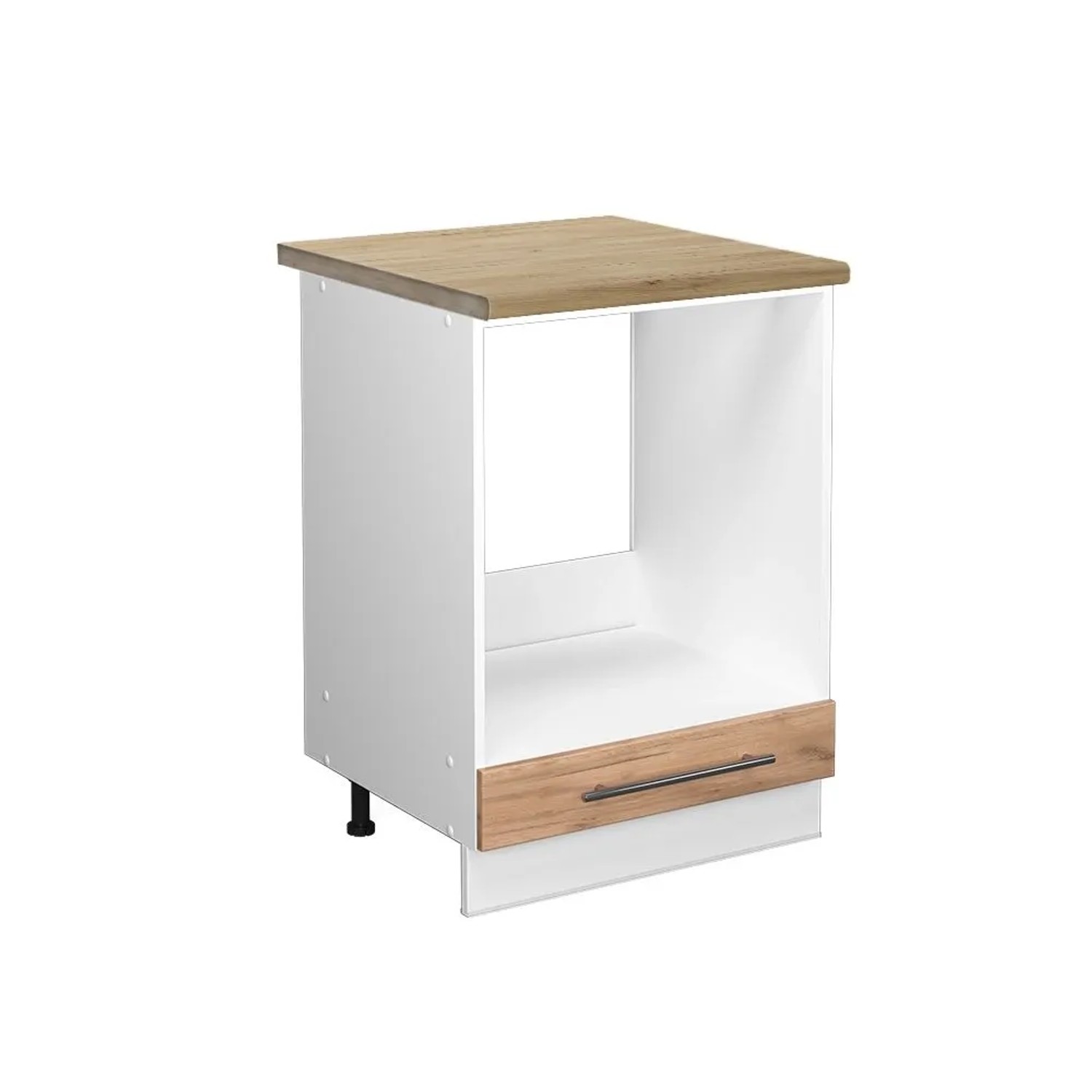 Vicco Herdumbauschrank Fame-Line Goldkraft Eiche Weiß 60 cm AP Eiche