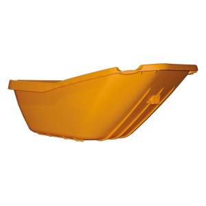 Gelbe Haemmerlin Ersatzmulde aus Kunststoff, 110 l, mit 4 Löchern für Schubkarre.