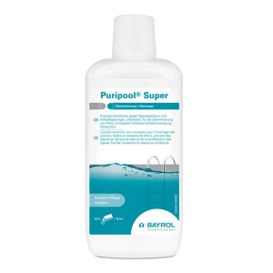 Bayrol Puripool Super 1l: Flüssiges Überwinterungskonzentrat für Pools, schützt vor Kalk und Algen.