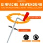 EBERTH Rohrreinigungsspirale, 10m, 9mm Durchmesser, Anwendung mit Handkurbel, flexibel.