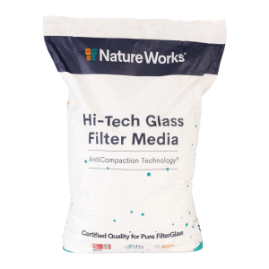 Sack Nature Works Hi-Tech Filterglas, 20 kg, für Sandfilteranlagen. Pool Filtermedien.