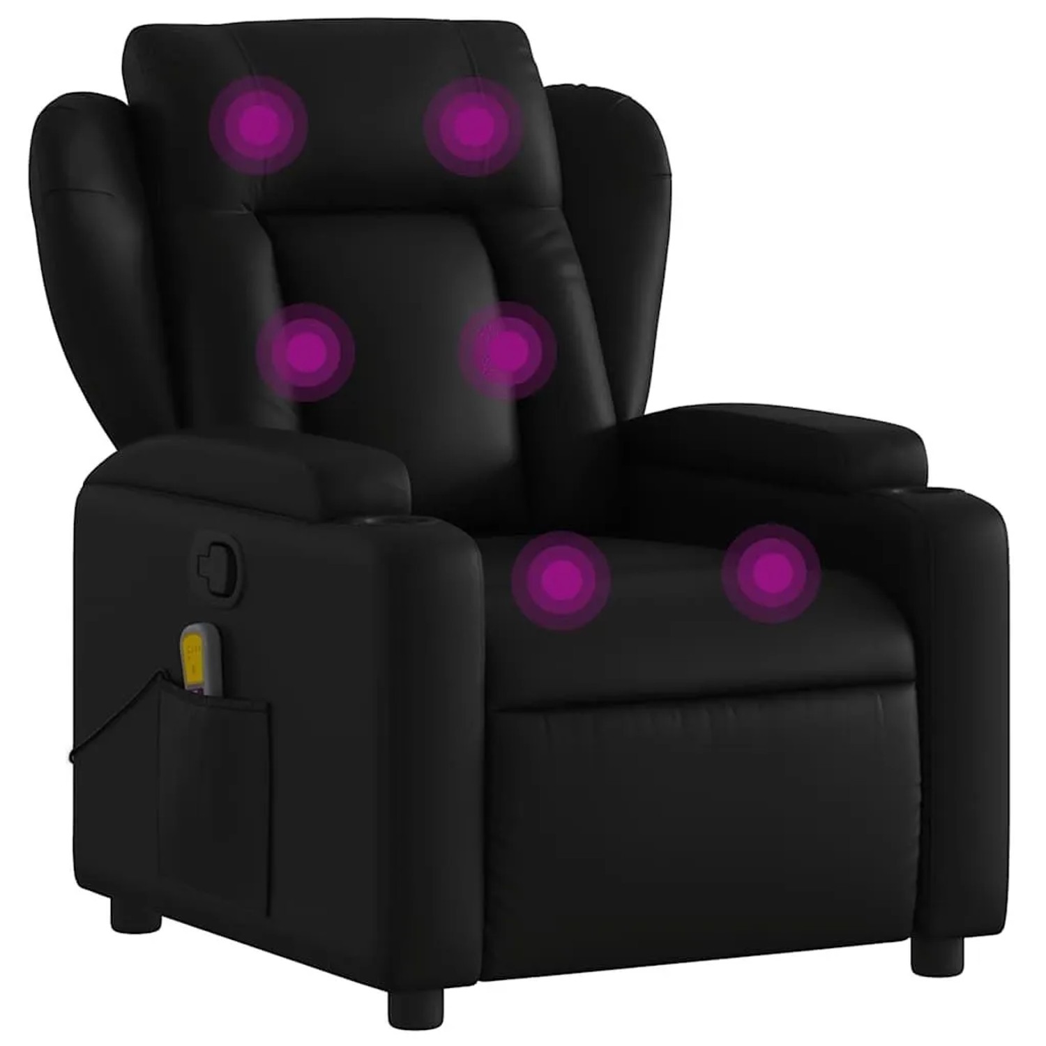 vidaXL Massage-Relaxsessel Kunstleder Schwarz 3205596 günstig online kaufen