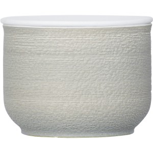 Wenko Universaldose Nebo Grau aus Polyresin mit Deckel für Badaccessoires und Kosmetik.