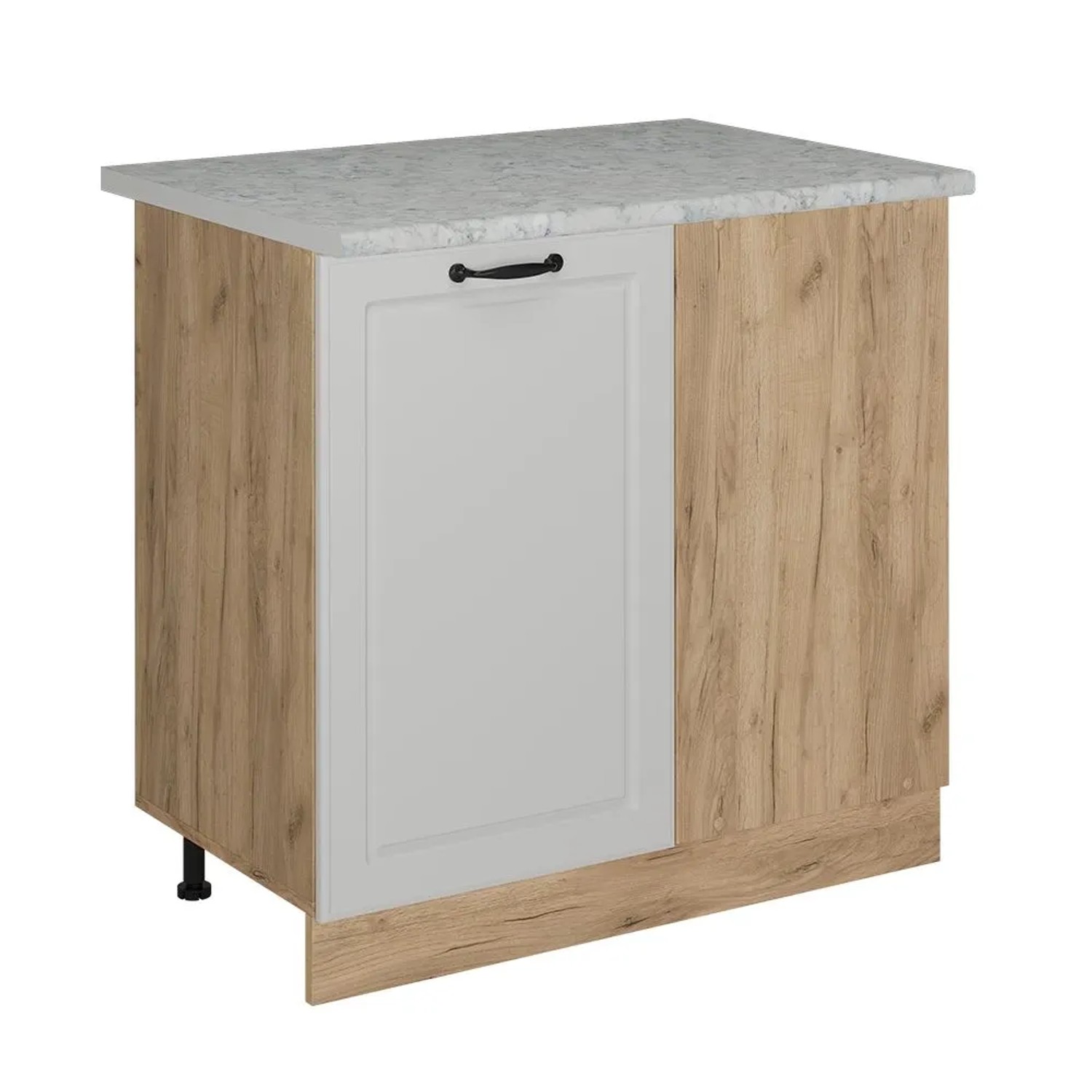 Vicco Eckunterschrank R-Line Weiß Landhaus 86 x 82 AP Marmor Art Nr 53567