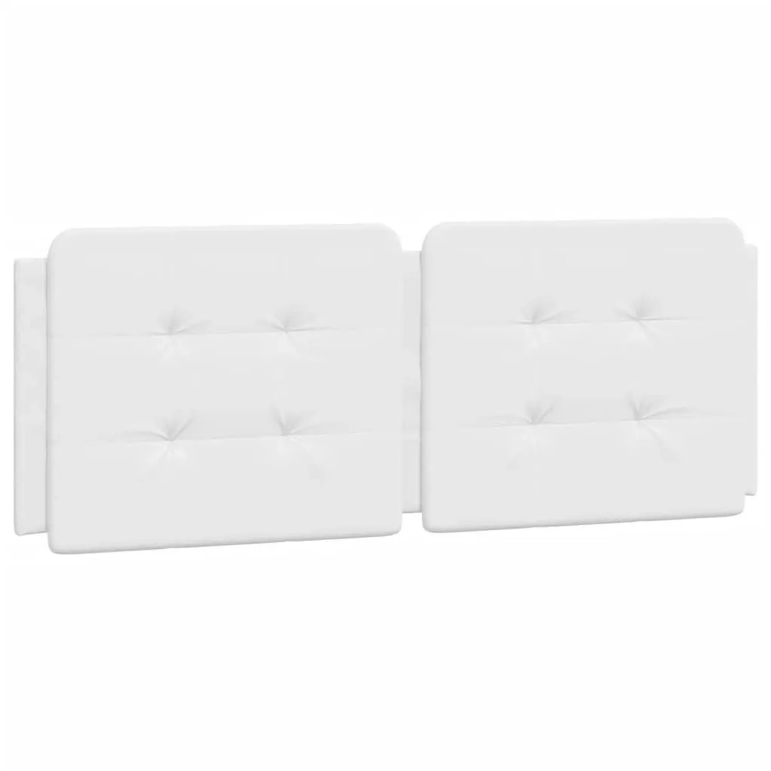 vidaXL Kopfteil-Kissen Zadar Weiß 140 cm Kunstleder 374860