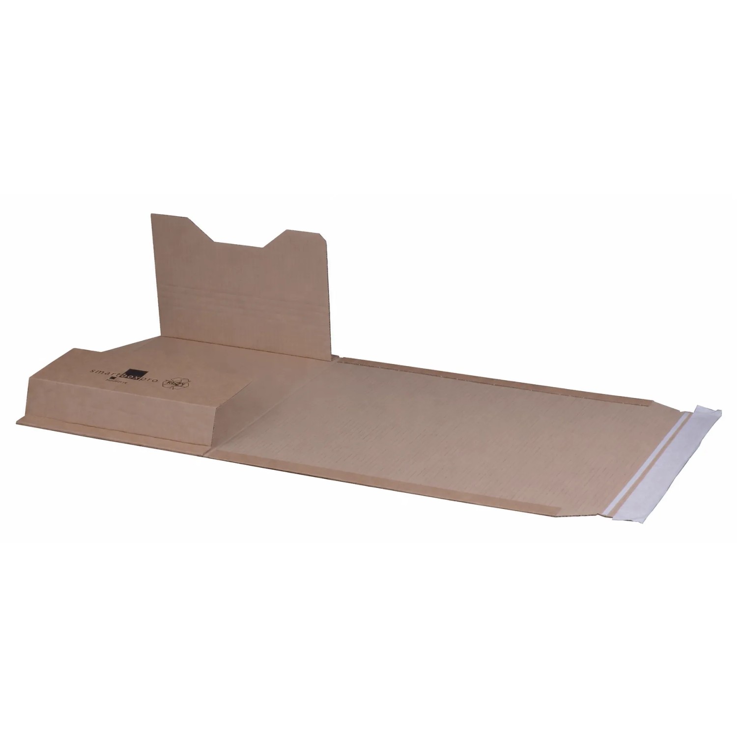 PROREGAL Mega Deal 75x Universalverpackung C4+ LxBxH 335x270x77mm mit Selbstklebeverschluss & Aufreißfaden Variable Höhe Braun Wickelverpackung