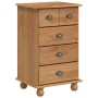 vidaXL Schubladenkommode mit Schubladen ASKIM Braun 45,8 x 40 x 79 cm 4105415