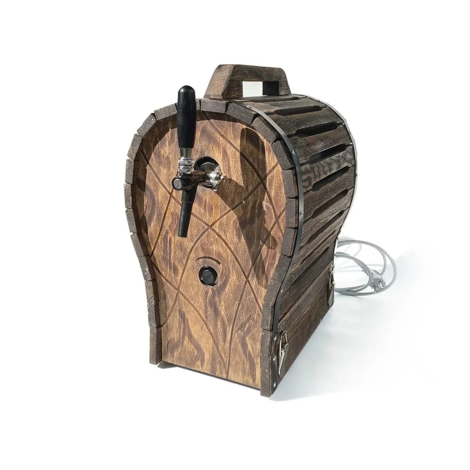 Ich-Zapfe Holzfass Verkleidung für Bierzapfanlage Jet 30 380x580x580 mm