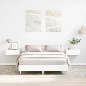 vidaXL Bettgestell Ohne Matratze Weiß 120x200 cm Holzwerkstoff 861030