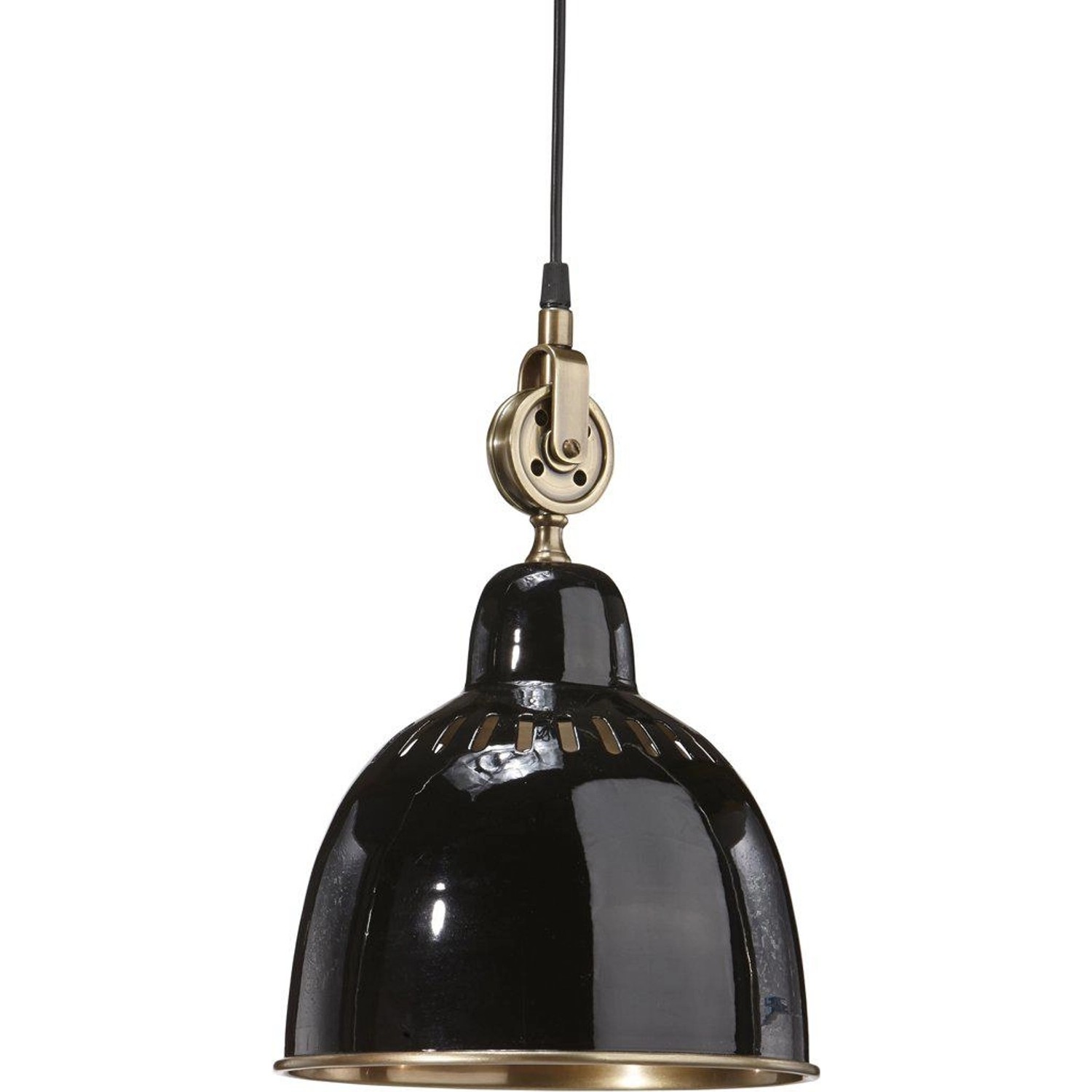 PR Home Cleveland Hochwertige Hängelampe Industrie design aus Metall Schwarz 23cm E27 dimmbar