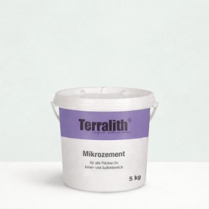 Eimer Terralith Mikrozement Fix&Fertig, 5kg, Grün, für Putz-, Mörtel- und Zementarbeiten.