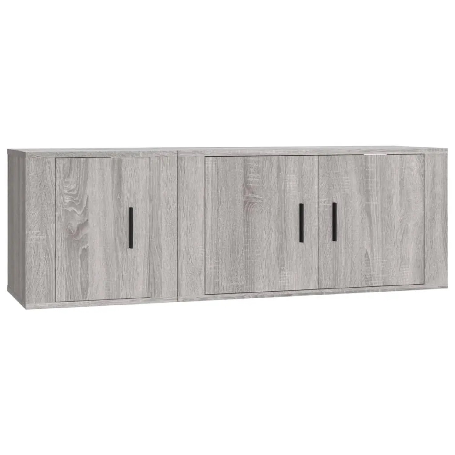 vidaXL 2-tlg. TV-Schrank-Set Grau Sonoma Holzwerkstoff 5