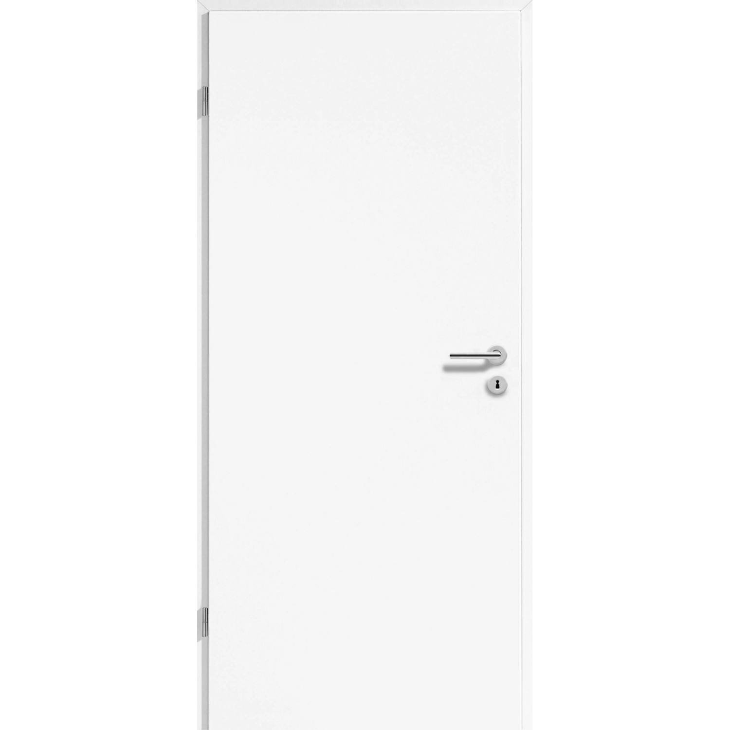 Zimmertür CPL Weiß Seidenmatt (GL223) 86 cm x 211 cm Anschlag L