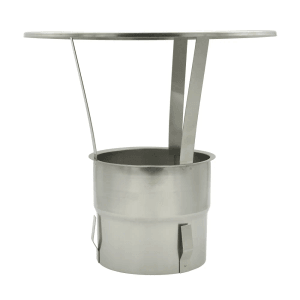 H&M Kamin-Regenhaube 200mm aus Edelstahl für Schornstein, Kaminöfen Zubehör.