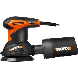 Worx Exzenterschleifer WX652.1, 300 W, mit Staubbeutel. Ideal zum Schleifen von Oberflächen.