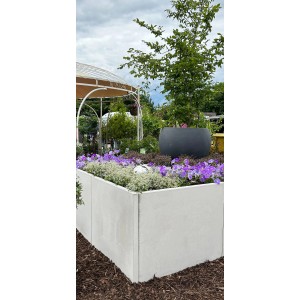Diephaus Hochbeet-Set Sichtbeton 210 cm x 100 cm x 80 cm x 5 cm Grau 4-teilig