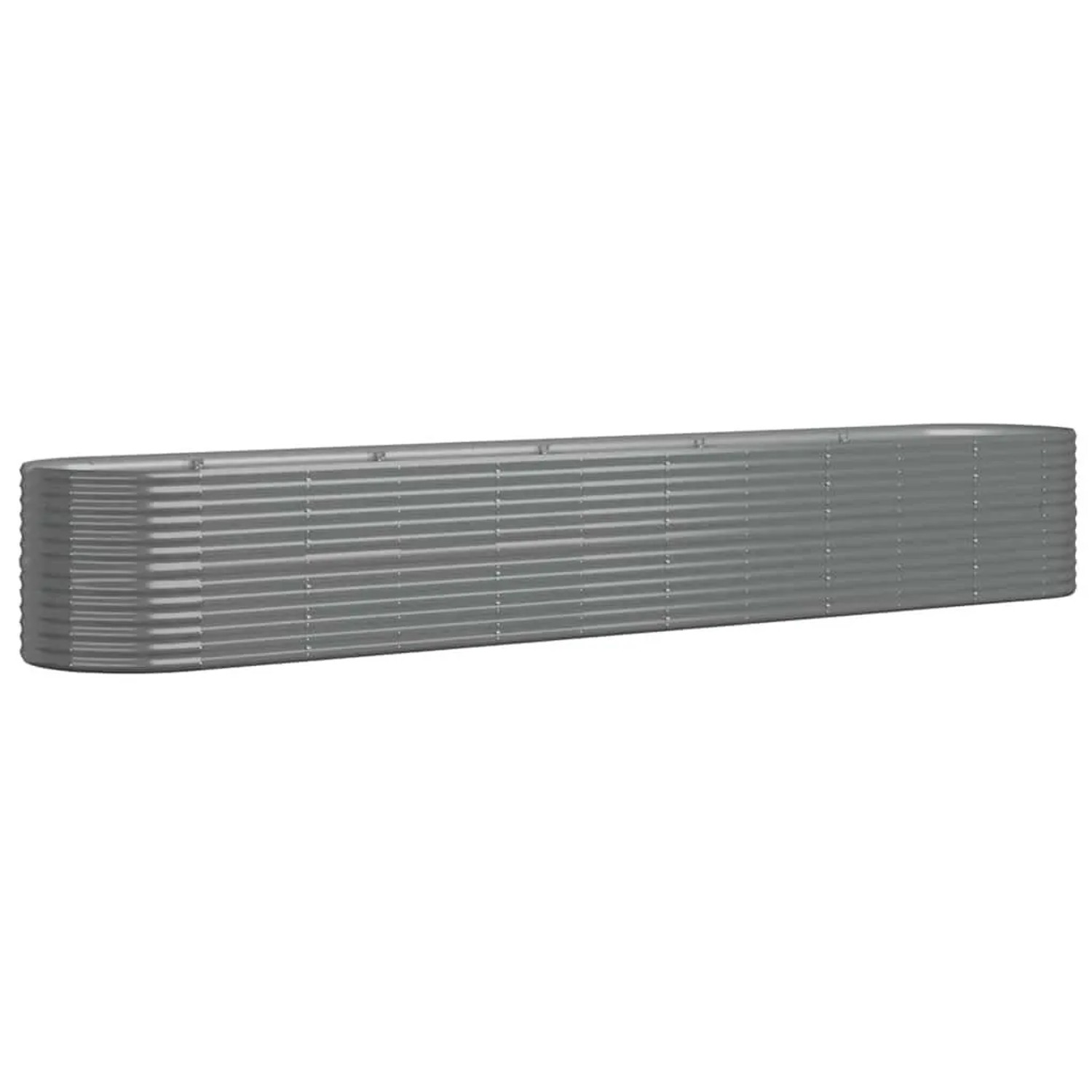 Furnicato Hochbeet Verzinkter Stahl 440x80x68 Cm Grau