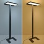 Schwarze Arcchio LED Stehlampe Aila mit Bewegungsmelder für Büro/Arbeitszimmer.
