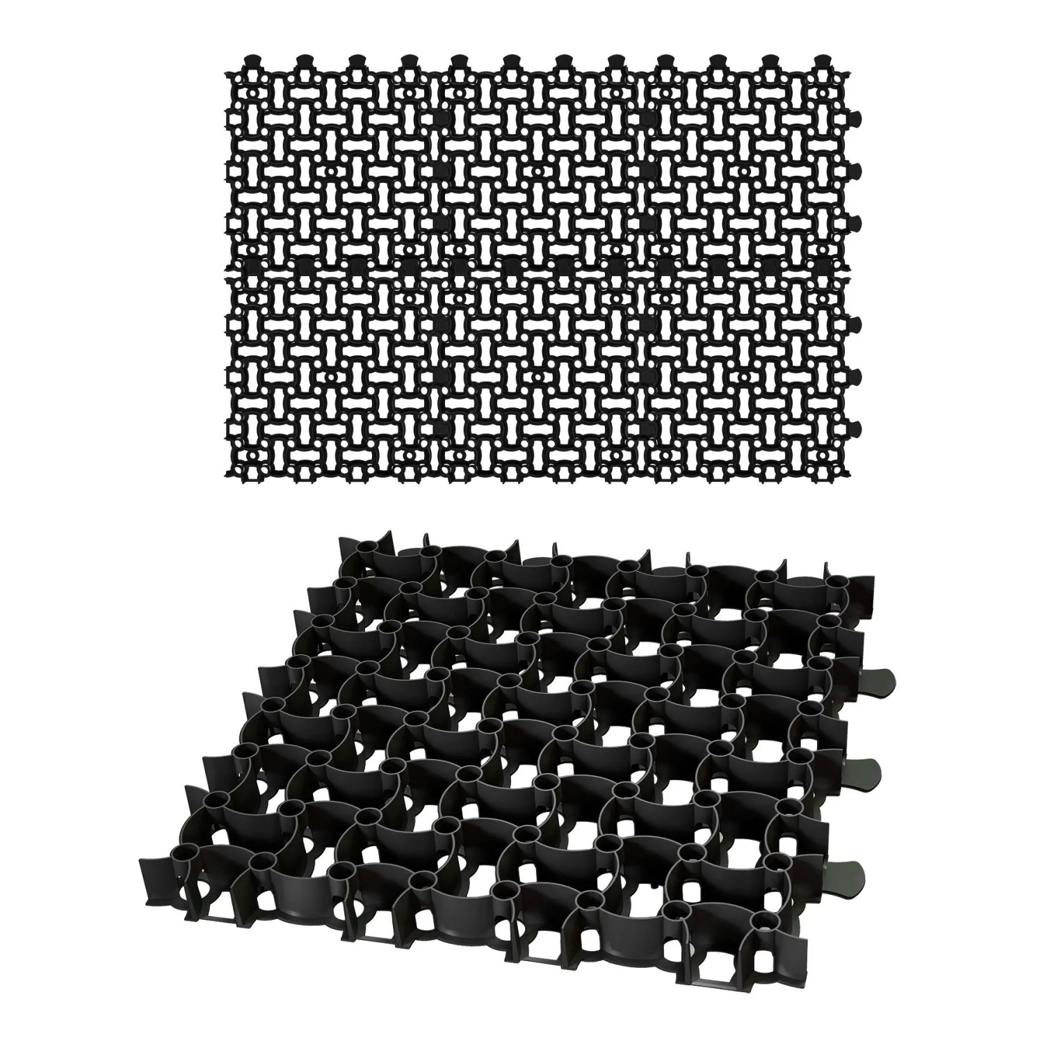 BigDean Rasengitter Kunststoff 6 Stück A 50x50x4cm 16 T Qm Belastbar Befahrbar Paddockplatten In Schwarz