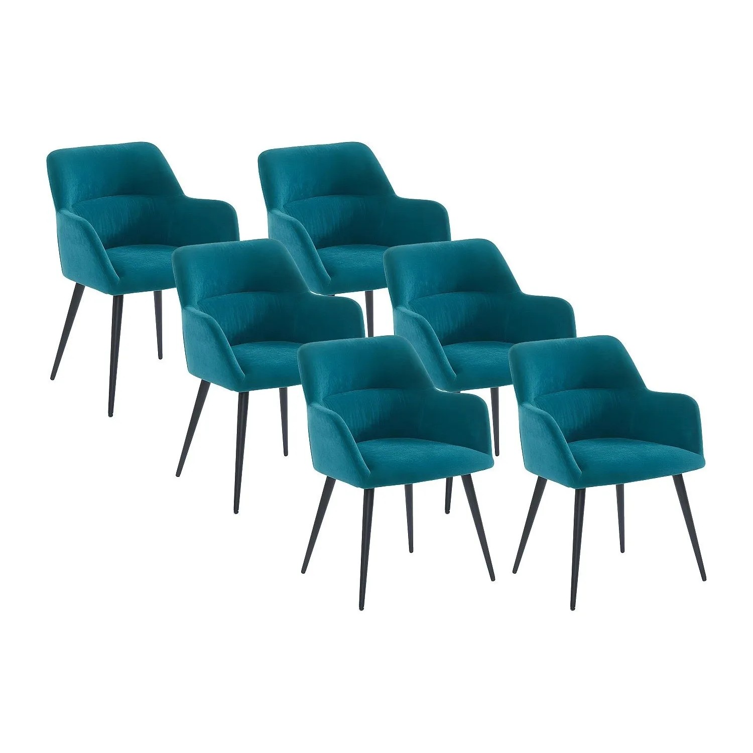 Vente-unique Stuhl Heka Blaugrün 59.5 cm