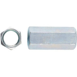 Verbindungsmutter M10 x 30 mm Stahl Feuerverzinkt 2 Stück