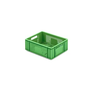 Grüne Eurobox/Gemüsebox, 13L, 30x40cm. Ideal als Obstkorb oder Transportbox.