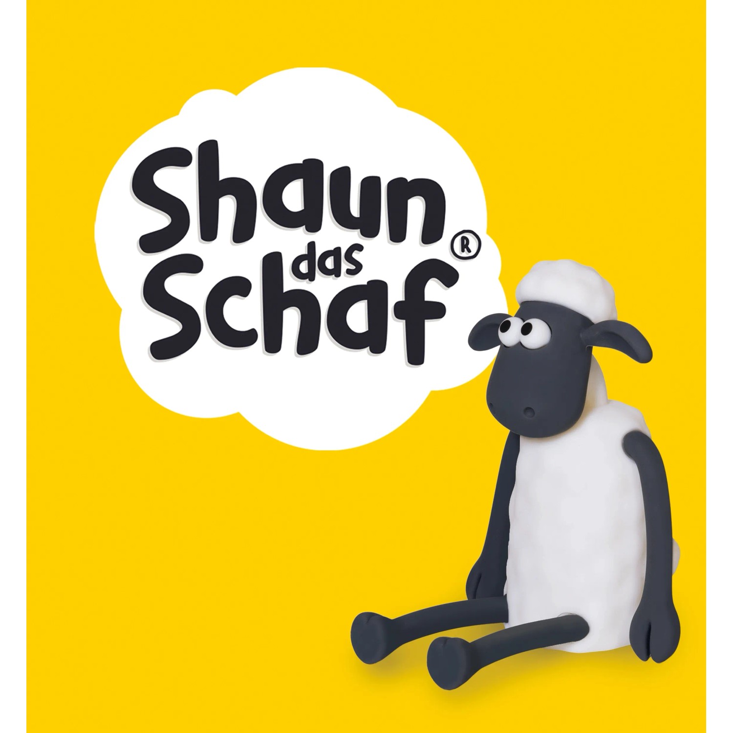 MegaLight LED-Nachtlicht Shaun das Schaf, RGB+W, 12,2 cm. Niedliches Nachtlicht für Kinder.
