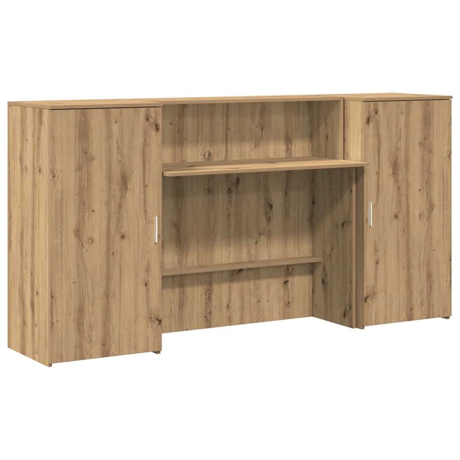 vidaXL Empfangstheke Artisan-Eiche 200x50x103,5 cm Holzwerkstoff 3324222 günstig online kaufen