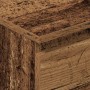 vidaXL Sideboard in Altholz-Optik. Nahaufnahme der braunen, strukturierten Oberfläche aus Holzwerkstoff.