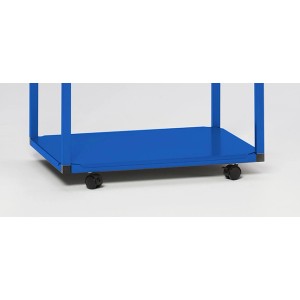 PROREGAL Fahrwerksatz Für Müllsackhalter Aus Vierkantrohren 240 1000 Liter Blau