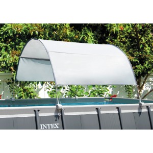 Intex Sonnenschutz Abdeckung, grau, mit UPF 50+ für Frame Pools.