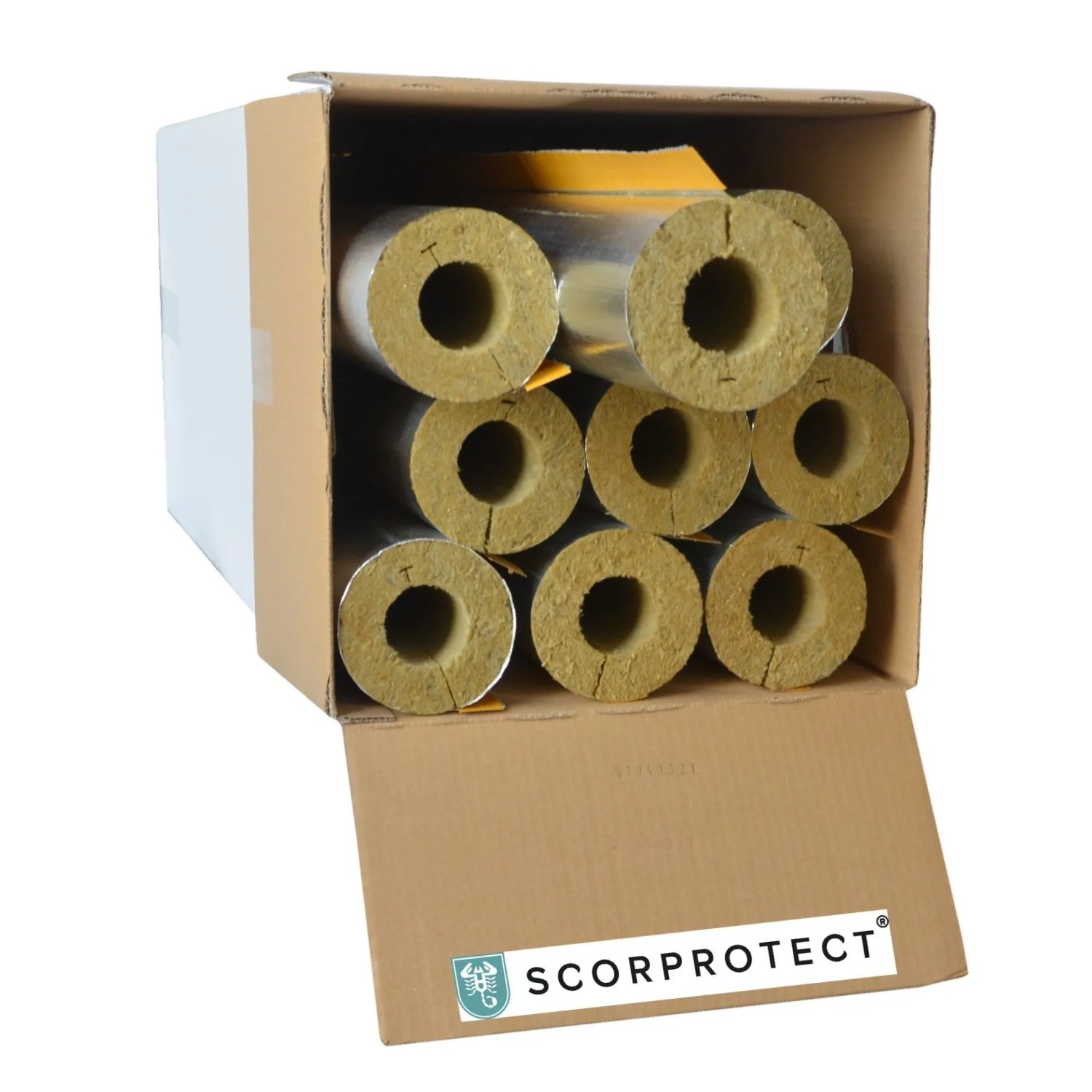 Scorprotect Karton Rohrisolierung Alu 54 MM X 30 MM
