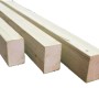 Holzfußboden-Set für Gartenhaus, naturbelassen mit Sockelleisten, 28mm stark.