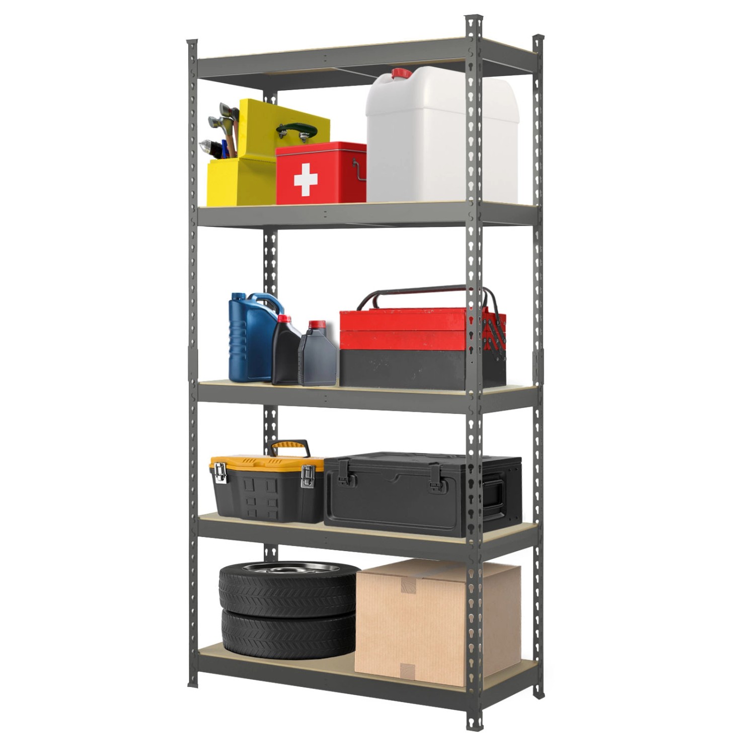 KARAT Schwerlastregal Rhino bis 1050 kg Pulverbeschichtet 180 x 90 x 60 cm günstig online kaufen