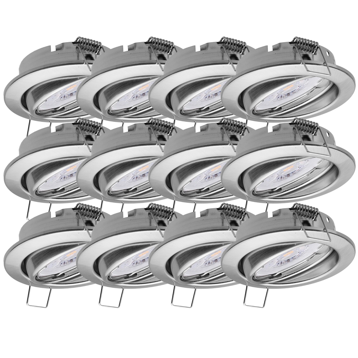 Oktaplex 12er Set Einbauspot Dijon inkl. LED Modul Dimmbar Warmweiß Edelsta günstig online kaufen