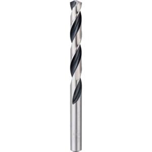 Bosch HSS-Spiralbohrer PointTeQ 12 mm für Metall, silberfarben mit schwarzer Nut.