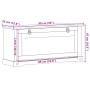 vidaXL Schuhschrank Corona Weiß 99 x 32 x 49 cm Massives Kiefernholz 42024952_9