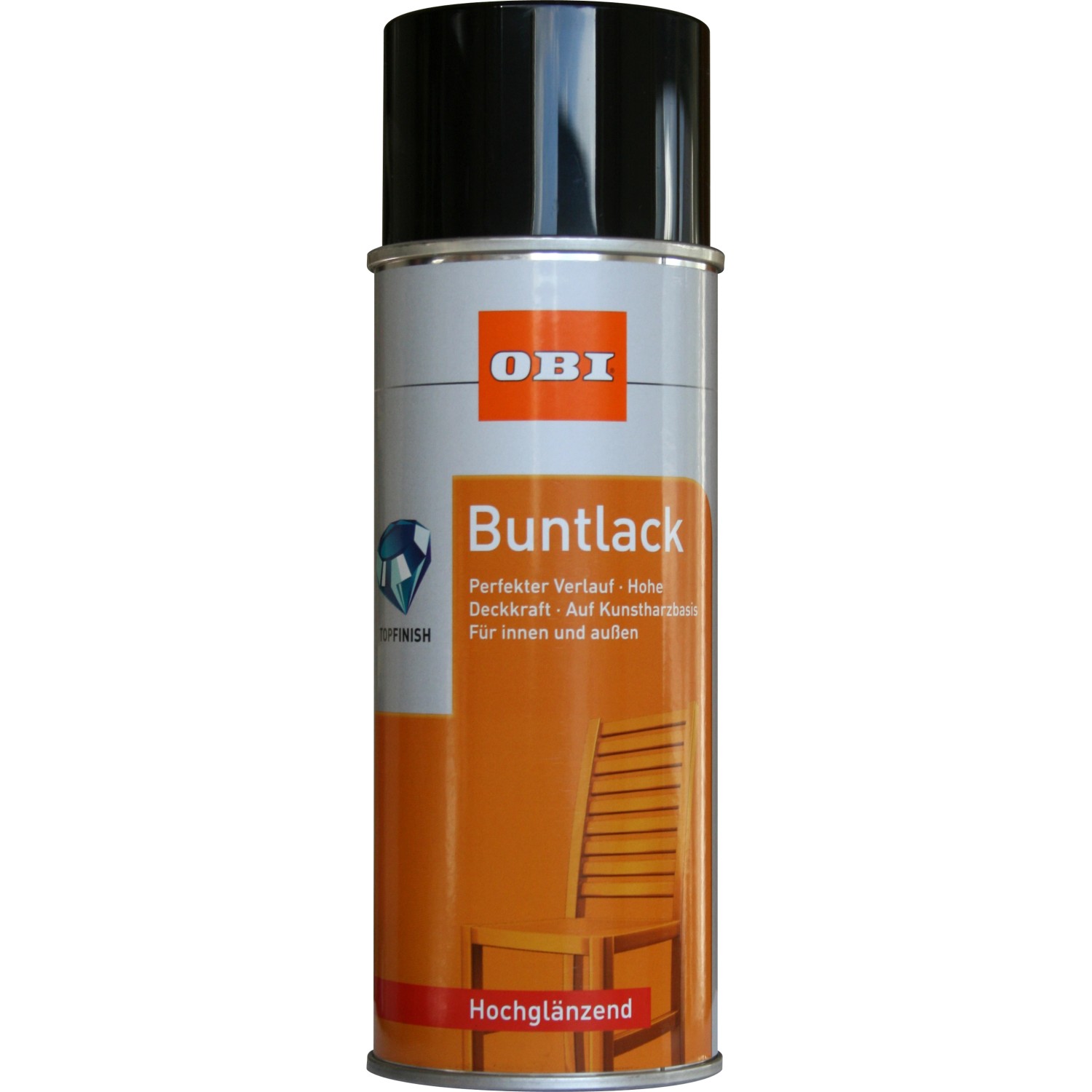 OBI Buntlack Spray RAL 9017 Verkehrsschwarz hochglänzend 400 ml
