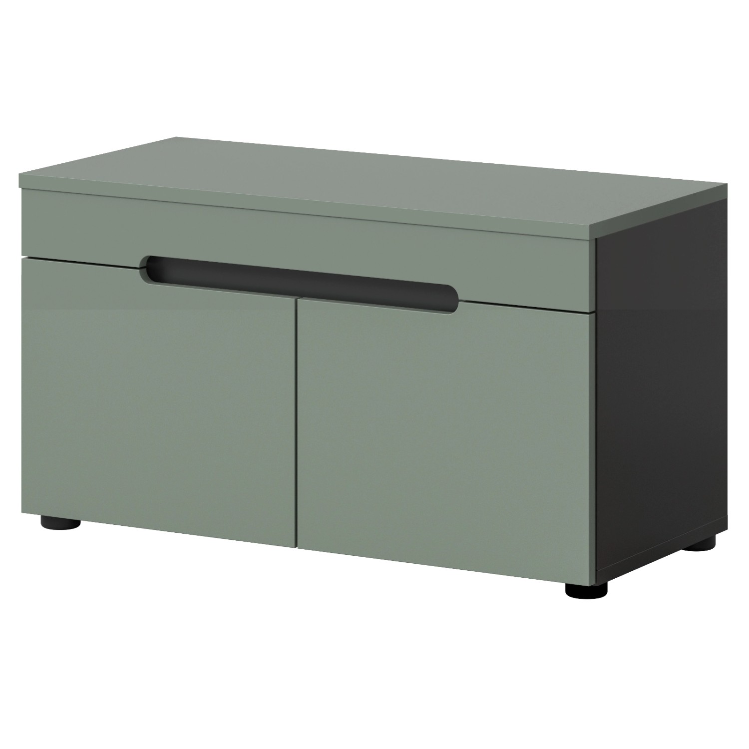 Inn.Furn Garderobe Sitzbank in Salbei und Grau 80 cm Cooper
