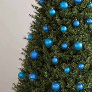vidaXL 100-Tlg Weihnachtskugel-Set Blau 330085