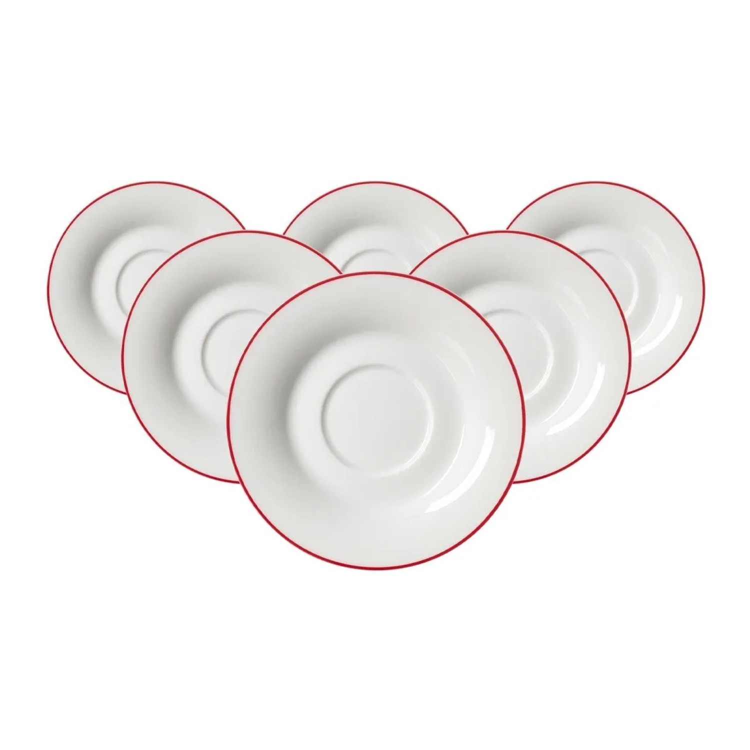 Ritzenhoff & Breker Ostfriese Teeuntertasse 12,5 cm 6er Set Rot