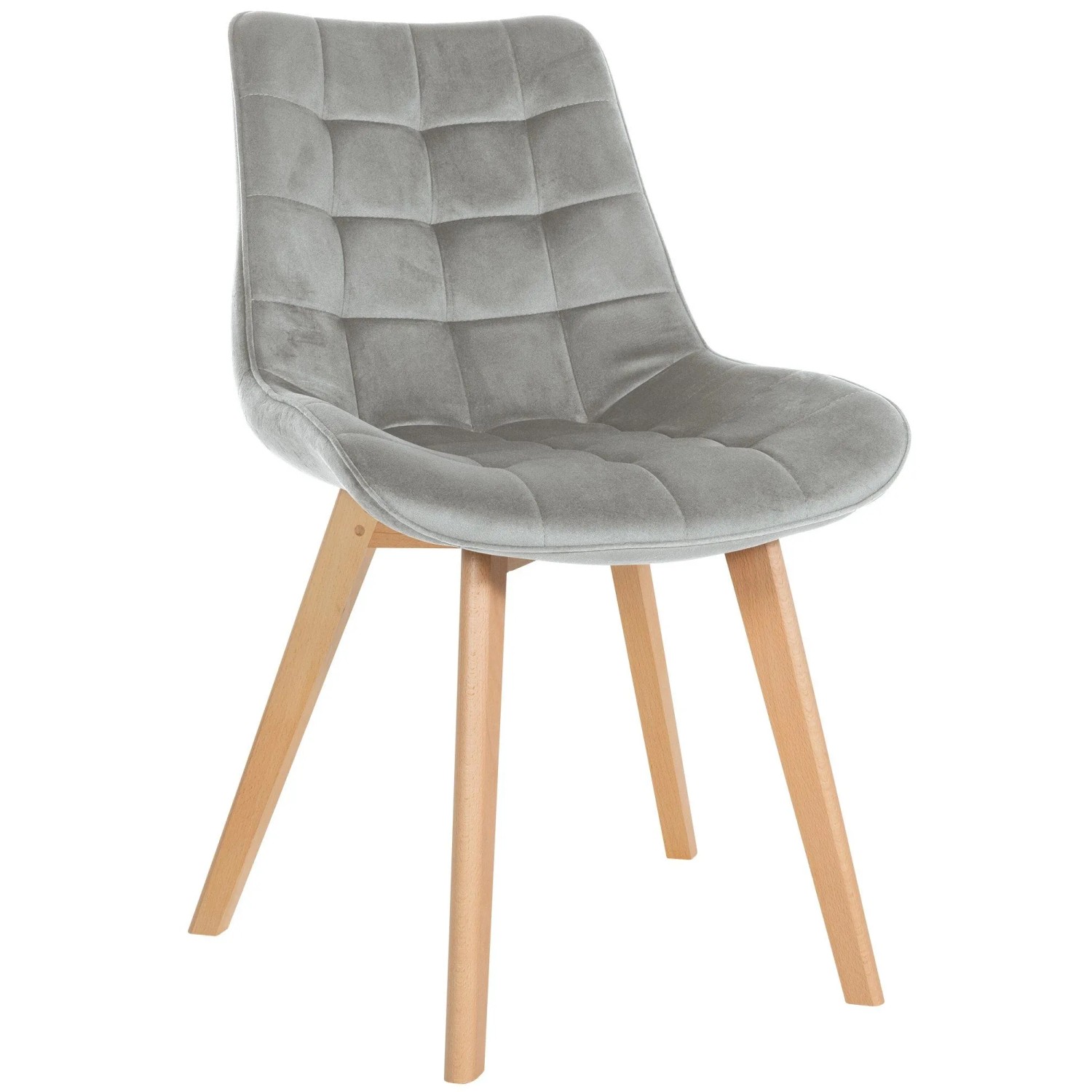 CLP Stuhl Brook Samt Grau