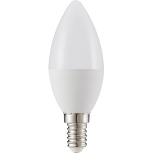 E14 LED Leuchtmittel in Kerzenform, 4,8 W, neutralweißes Licht.