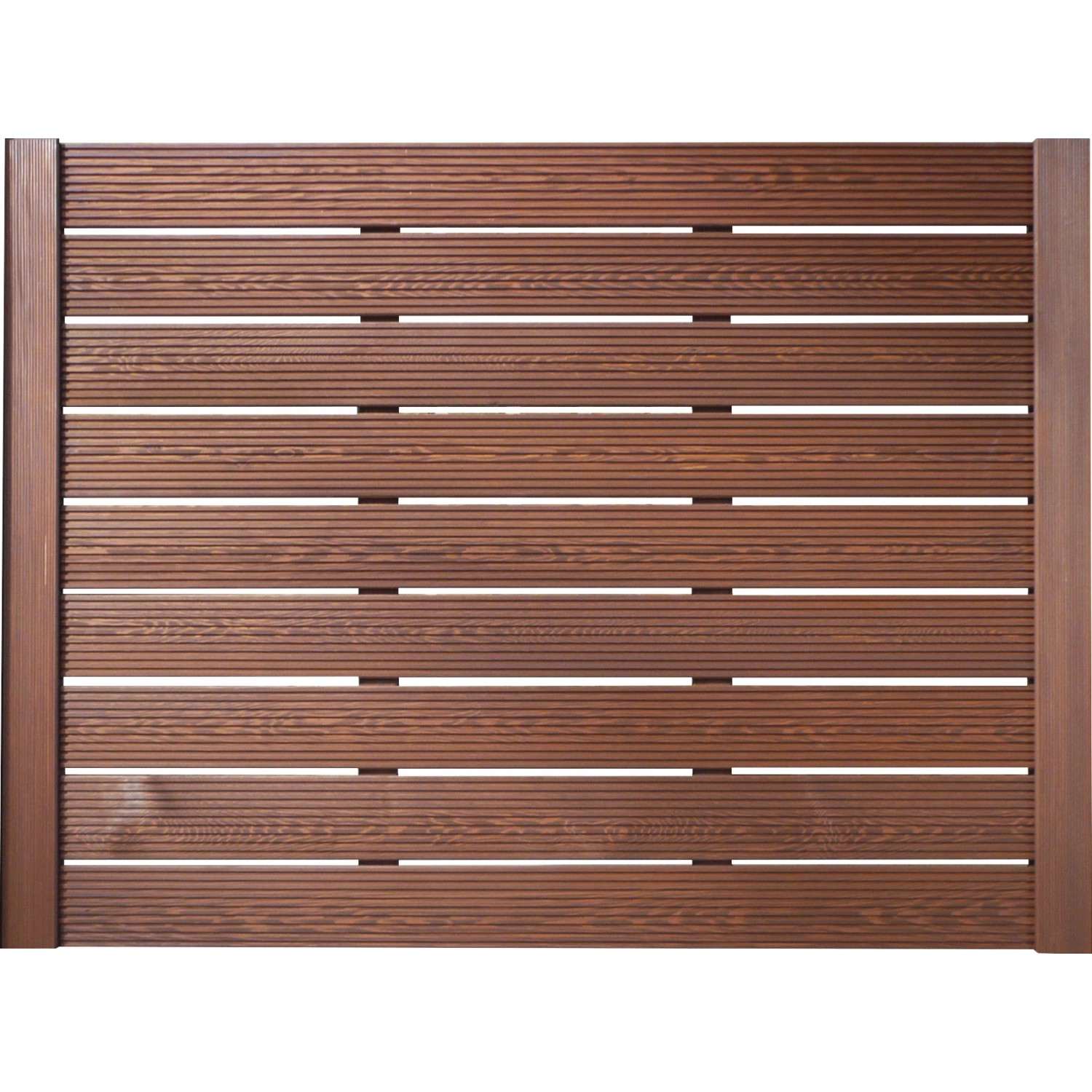 Sichtschutzzaun-Element Typ 136 180 cm x 135 cm Tabakfarben