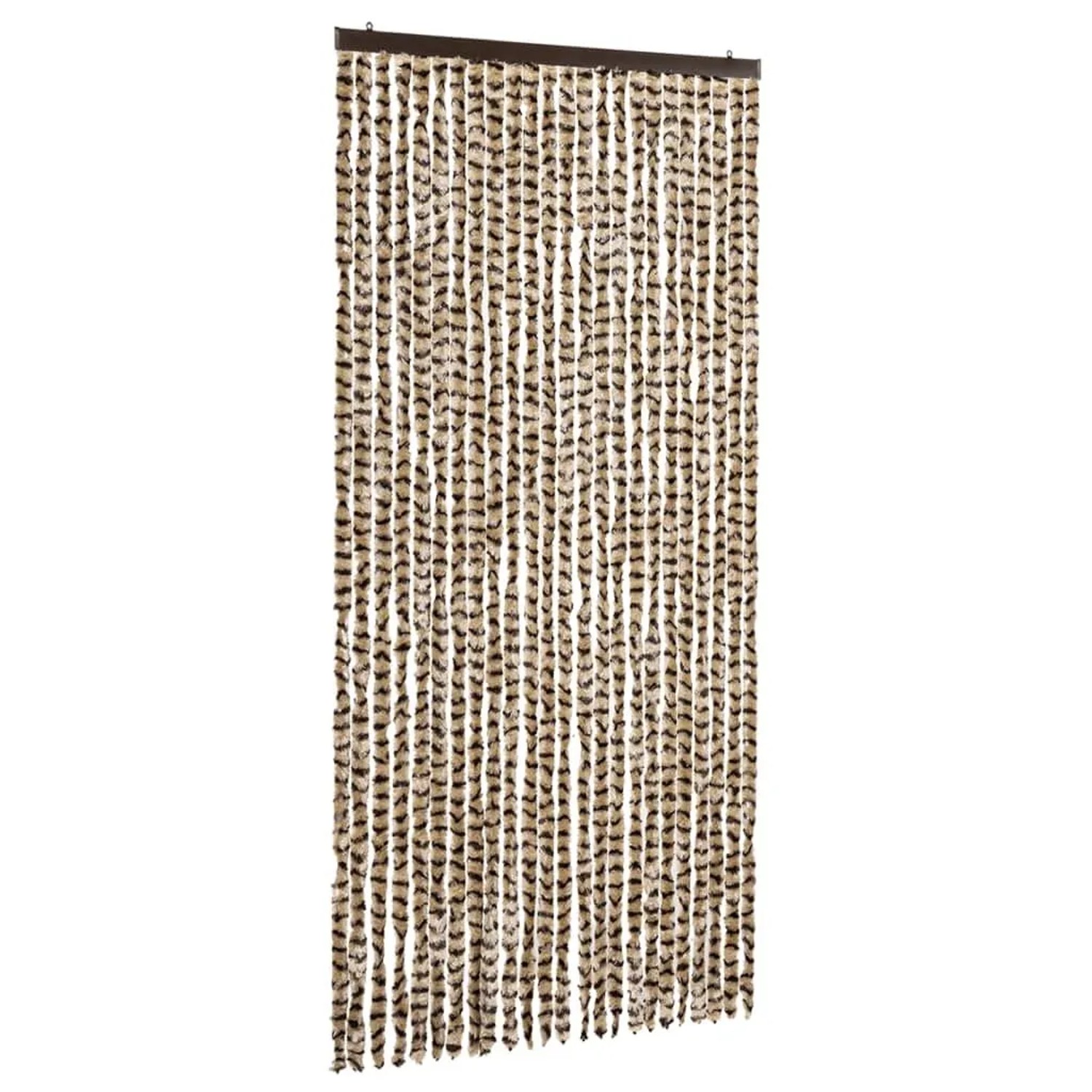 vidaXL Insektenschutz-Vorhang Beige und Braun 100x220 cm Chenille 325450